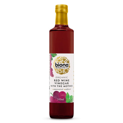 Biona Organic Red Wine Vinegar With The Mother 500ml