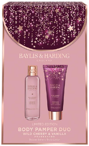 Wild Cherry & Vanilla Luxury Body Pamper Duo Gift Set 360g