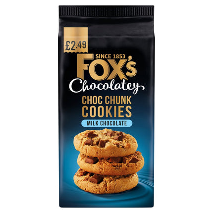 Fox's Chocolatey Cookies Milk Choc Cookies PMP £2.49 180g