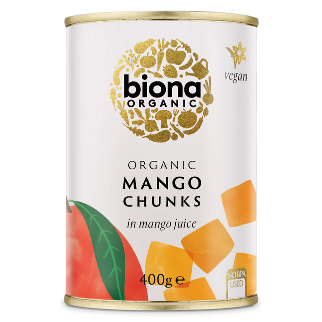 Biona Organic Mango Chunks In Mango Juice 400g