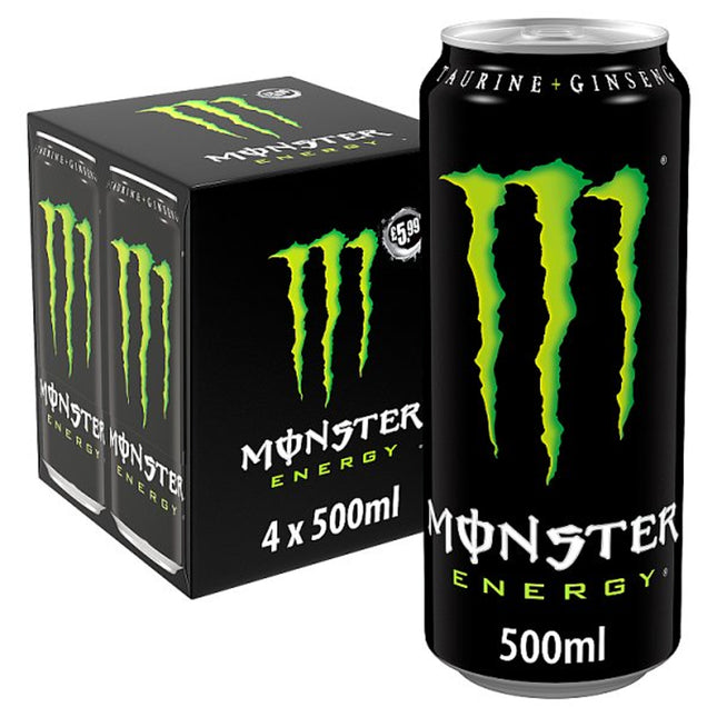 Monster Energy Drink Original PMP £5.99 4pk 500ml
