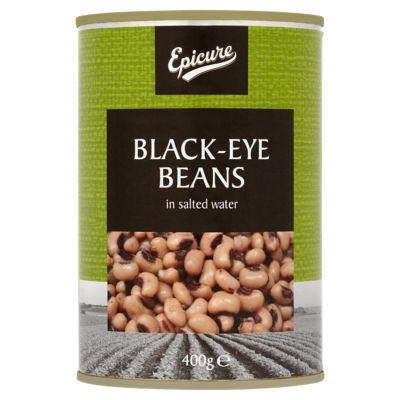 Epicure Black Eye Beans/Salted Water12x400g 400G