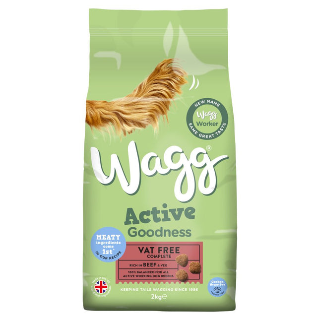 Wagg Active Goodness Beef Dry Dog Food 2kg