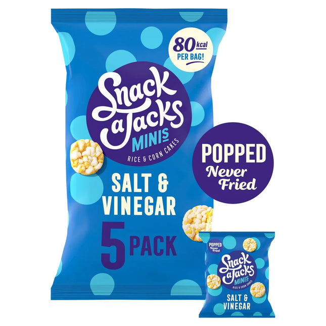 Walkers Snack A Jacks Salt & Vinegar Multipack 5x19g