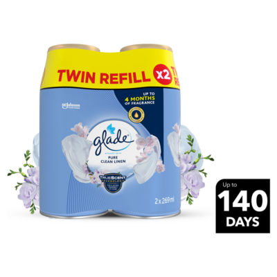 Glade Double Autospray Refill 2x269ml Clean Linen