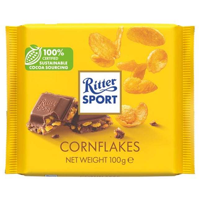 Ritter Sport Milk Chocolate with Cornflakes 5PK 100g
