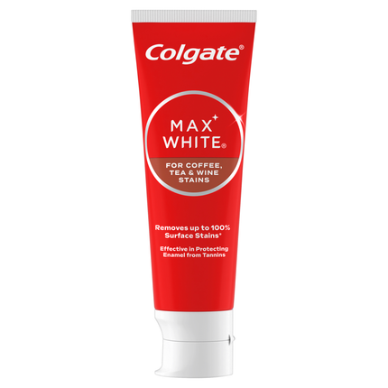 Colgate Toothpaste Max White Tea, Coffee & Wine Stains 12x100ml
