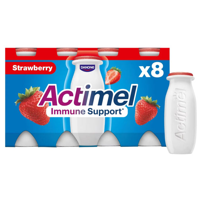 Actimel Strawberry 0.1% Multipack 8X100G