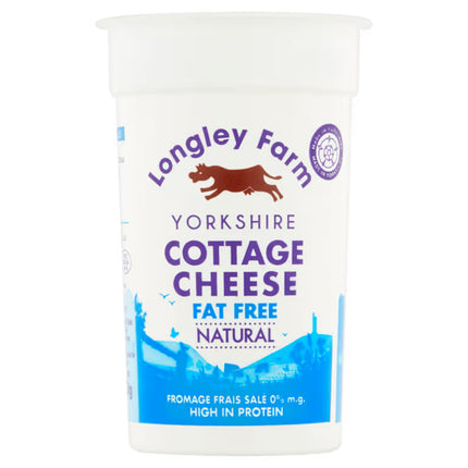 Longley Farm Fat Free Natural Cottage Cheese 250G