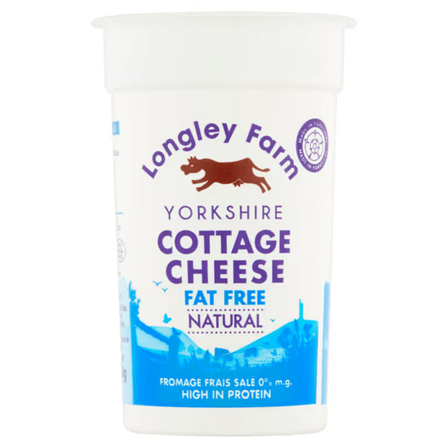 Longley Farm Fat Free Natural Cottage Cheese 250G