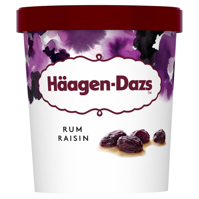 Haagen Dazs Rum & Raisin Ice Cream 8 x 460ml