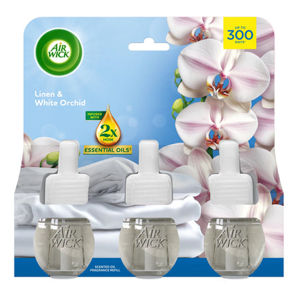 Air Wick Plug In Triple Refill Linen & White Orchid