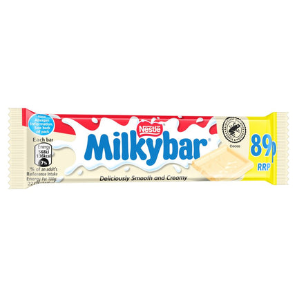Milkybar White Chocolate Bar PMP 89p 25g