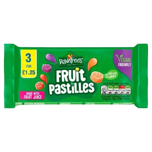 Rowntree's Fruit Pastilles Vegan Tube Multipack PMP £1.25 41g x 3