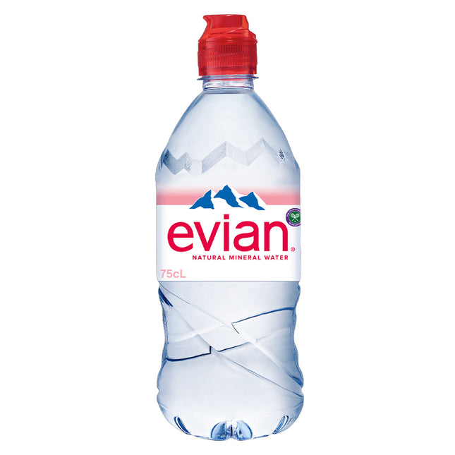 Evian Still Natural Mineral Water Sports Cap 750ml