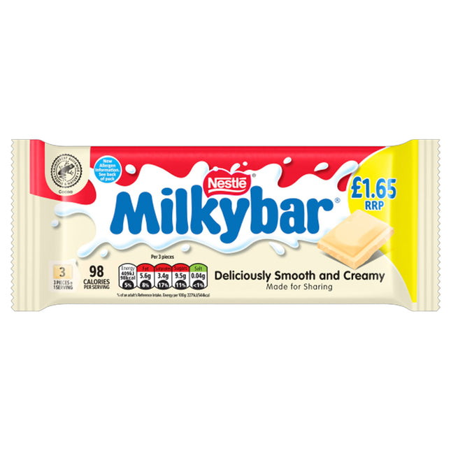 Milkybar White Chocolate Sharing Bar PMP £1.65 90g