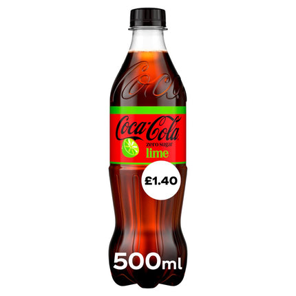 Coca Cola ZERO Lime PMP £1.40 500ml