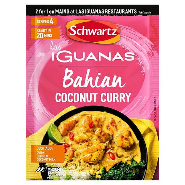 Schwartz Las Iguanas Bahain Coconut Curry 25G