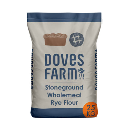 Doves Farm Wholemeal Rye Flour (Stoneground) 25kg