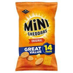 Jacob's Mini Cheddars Original Baked Snacks Multipack 14 x 23g