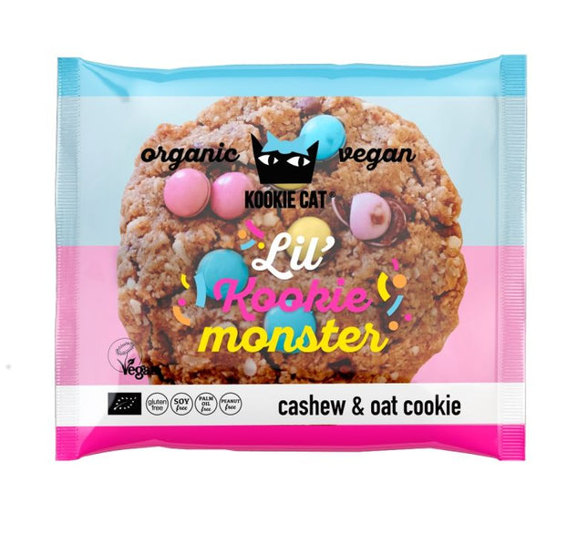 Kookie Cat Cookie With Vanilla And Colorful Chocolate Candies 50g