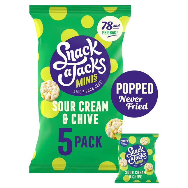 Walkers Snack A Jacks Sour Cream & Chive Multipack 5x19g