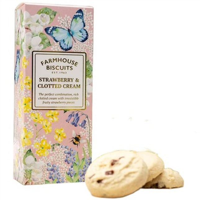 Farmhouse Biscuits English Garden Strawberry & Clotted Cream Carton 150g