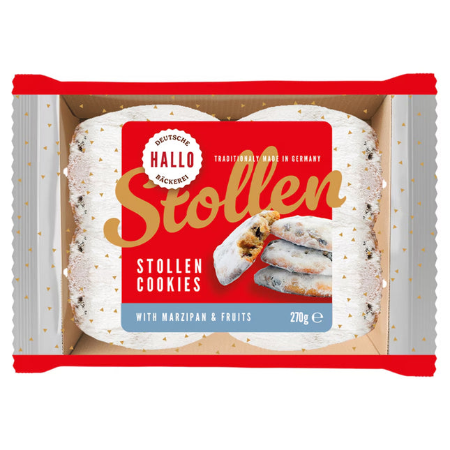 Hallo Deutsche Marzipan Stollen Cookies 270G