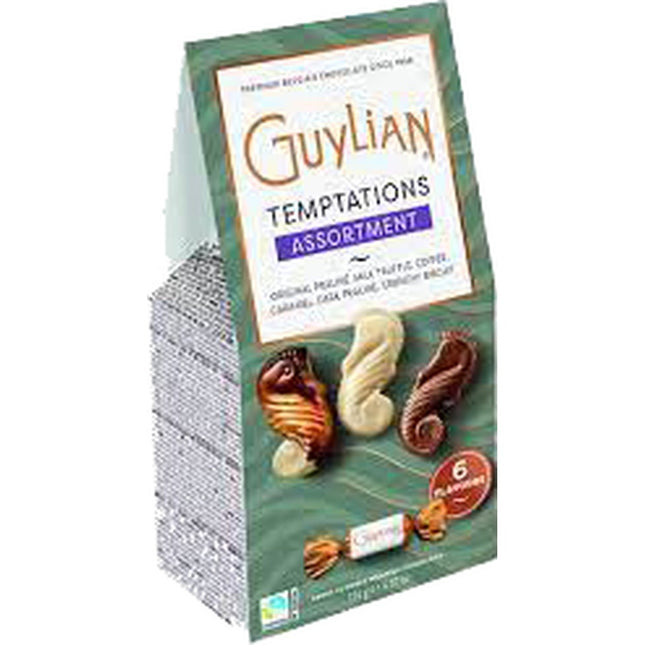 Guylian Temptations twist wrapped mixed flavour sea horses 124g