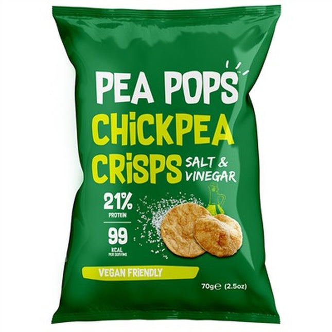PEA POPS SALT & VINEGAR 70G