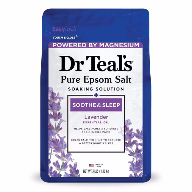 Dr Teal's Epsom Salt Lavender (Soothe) 1.36Kg