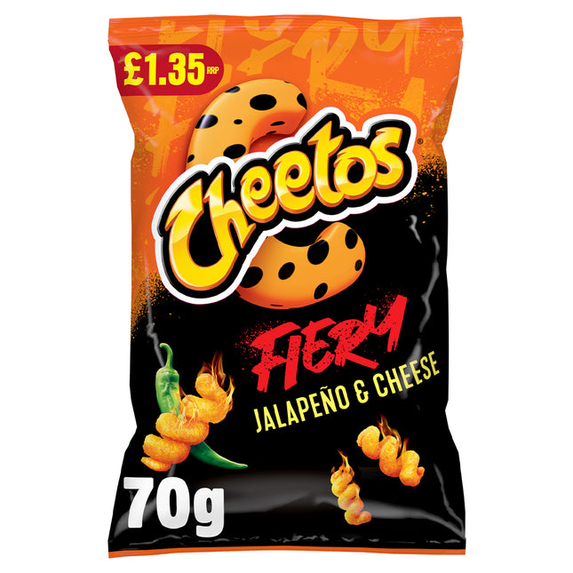 Cheetos Twisted Fiery Cheese & Jalapeno PMP £1.49 70g