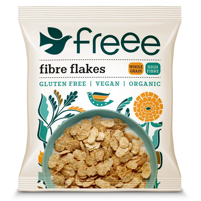 Doves Farm Organic & Gluten Free Fibre Flakes Single Serve Sachets 30g