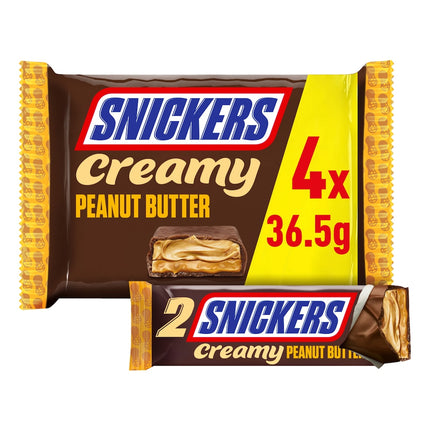 Snickers Peanut Butter Multipack 4 Pack 146g