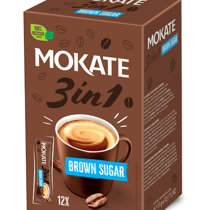 Mokate Coffee In Bags 3In1 - Brown Sugar 10x17g