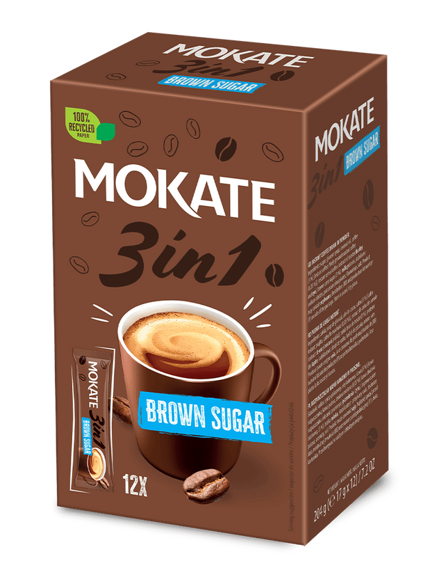 Mokate Coffee In Bags 3In1 - Brown Sugar 10x17g