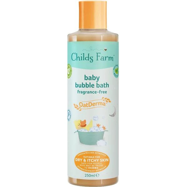 Childs Farm Oatderma, Baby Bubble Bath, Fragrance Free (Itchy & Dry Skin) 250ml
