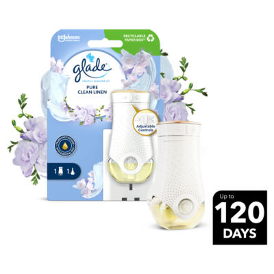 Glade Plug In Holder Clean Linen 20ml