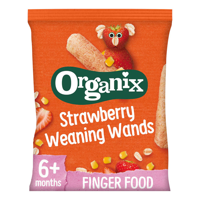 Organix Strawberry Weaning Wands 25g