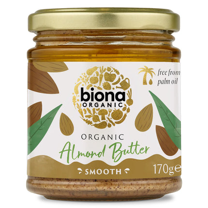 Biona Organic Almond Butter Smooth 170g