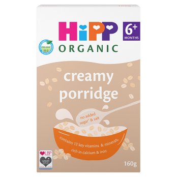 HiPP Organic Creamy Porridge Baby Cereal 6+ Months 160g - H1