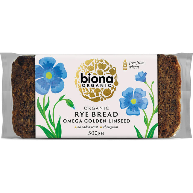 Biona Organic RyeOmega 3 Golden Linseed Bread Sourdough 500g