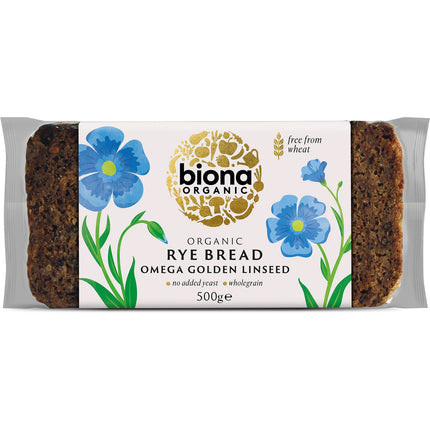 Biona Organic RyeOmega 3 Golden Linseed Bread Sourdough 500g