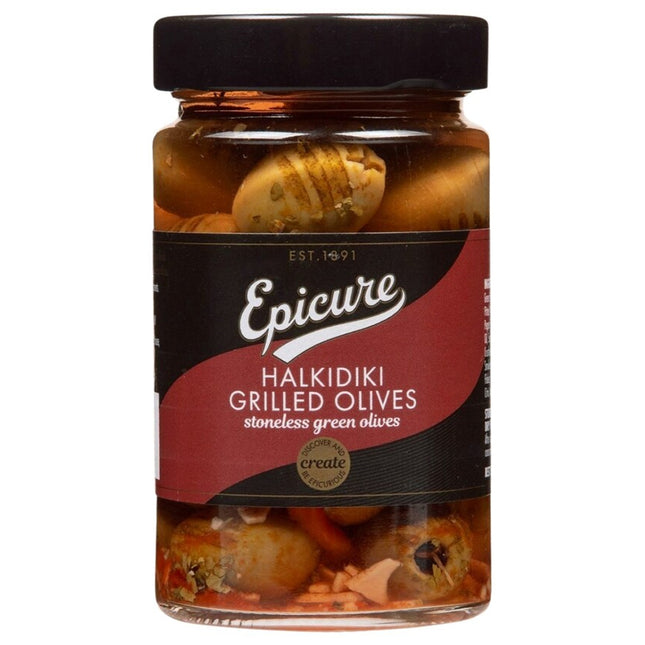 Epicure Grilled Stoneless Halkidiki Olives 290G