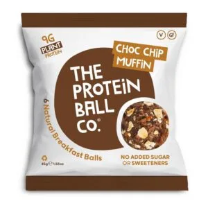 The Protein Ball Co - Choc Chip Muffin Protein Balls (Breakfast To-Go) 45g