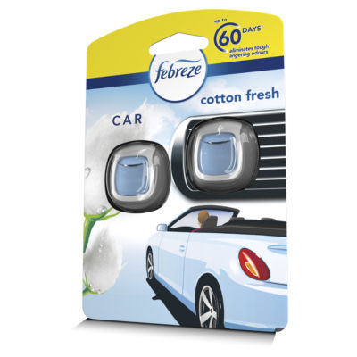 Febreze Car Clip Twin Pack Cotton