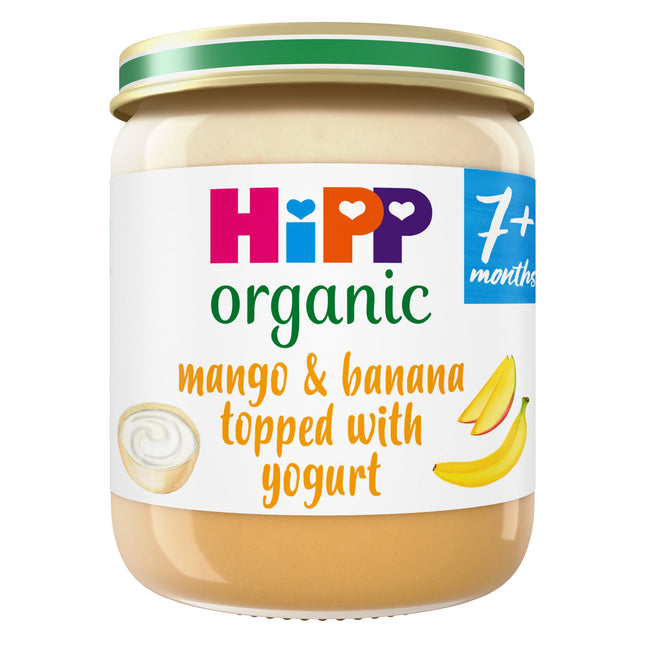 Hipp Organic Mango Banana Topped With Yogurt Baby Food Jar 7+ Months 160g - H1
