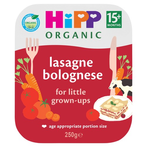 HiPP Organic Lasagne Bolognese Baby Food Tray 15 Months
