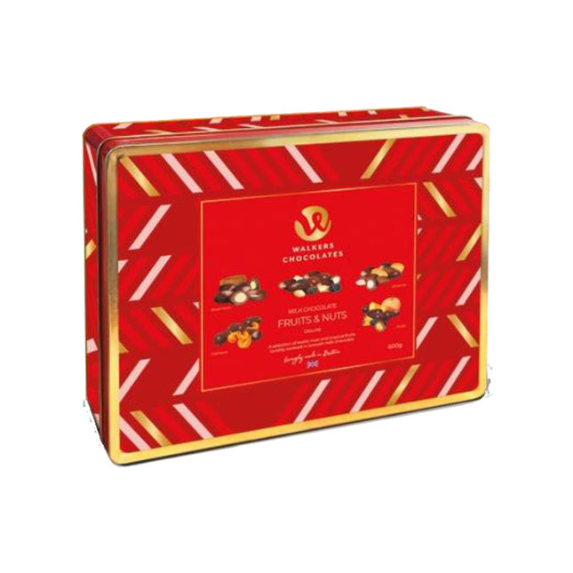 Walkers - Tin - Milk Chocolate - Fruit & Nut - (Multiple Colours) 600g