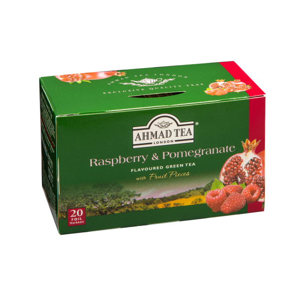 Ahmad Tea Raspberry & Pomegranate Green Tea 20x2g